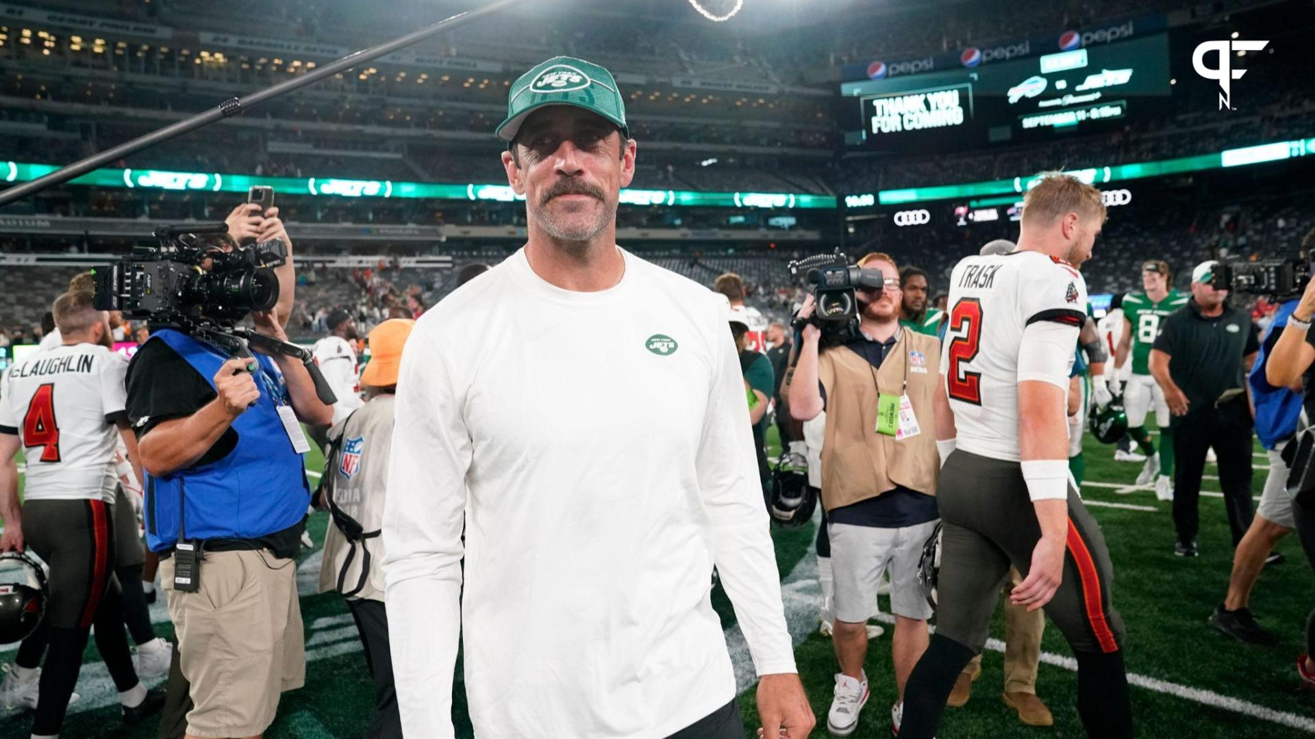 Aaron Rodgers At Jets vs Chiefs At MetLife: Video