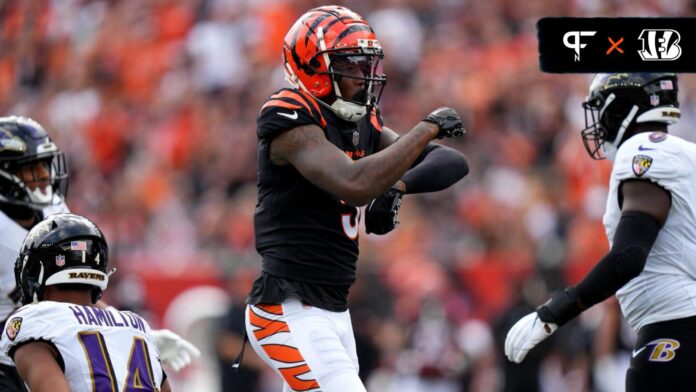 Cincinnati Bengals wide receiver Tee Higgins (5) makes a catch