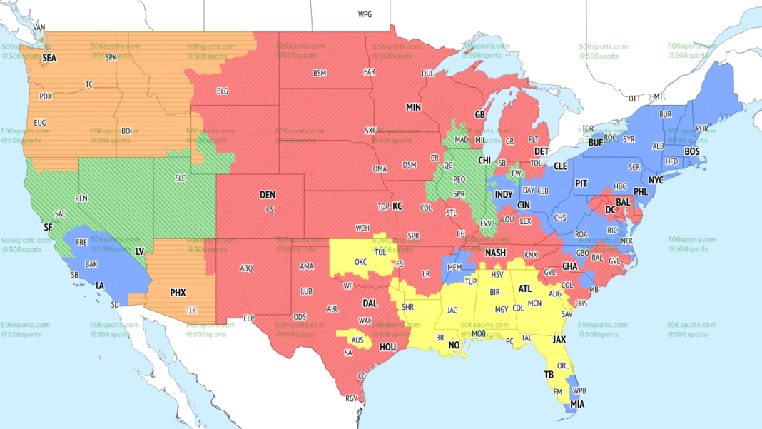 Nfl Coverage Map Week 7 2024 Live Max Dianemarie