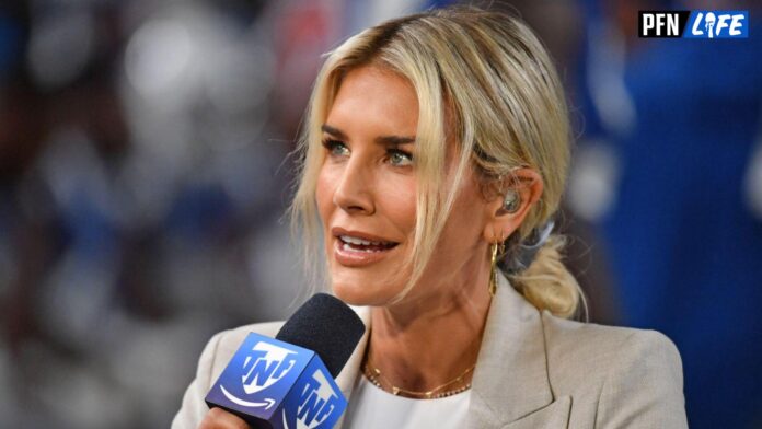 Prime Video's Thursday Night Football announcer Charissa Thompson before game between Philadelphia Eagles and Indianapolis Colts at Lincoln Financial Field.