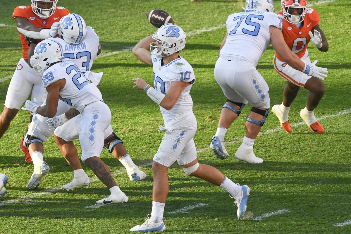 2024 NFL Draft Drake Maye Challenged by Clemson's NFL TalentLaden Defense