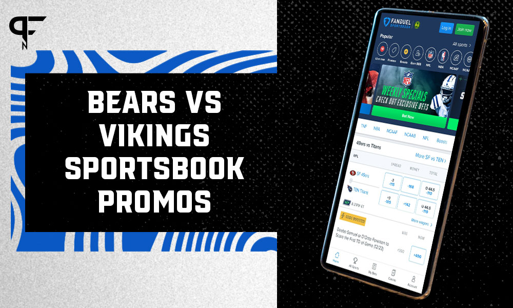 Bears-Vikings sportsbook promos