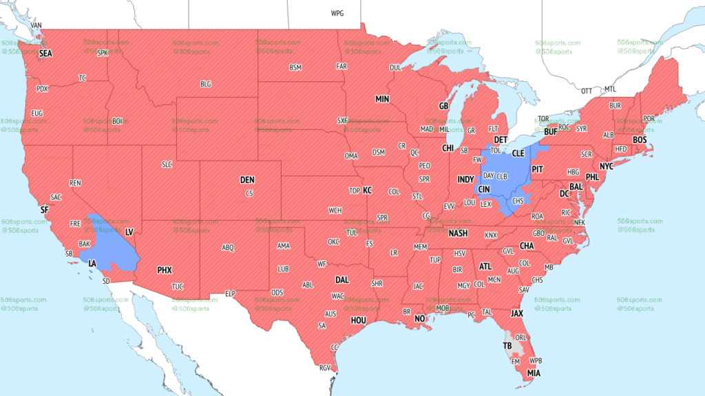 FOX Week 13 Late NFL Coverage Map