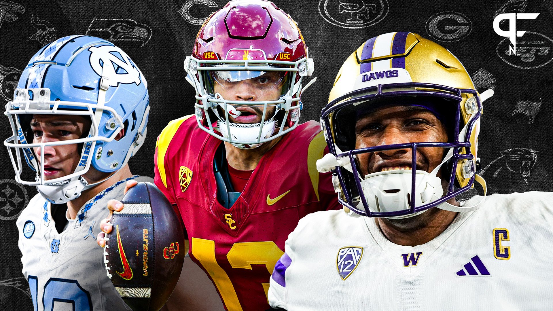 NFL Draft 2024 Big Board: Drake Maye over Caleb Williams at No. 1? Top 50  prospects - The Athletic