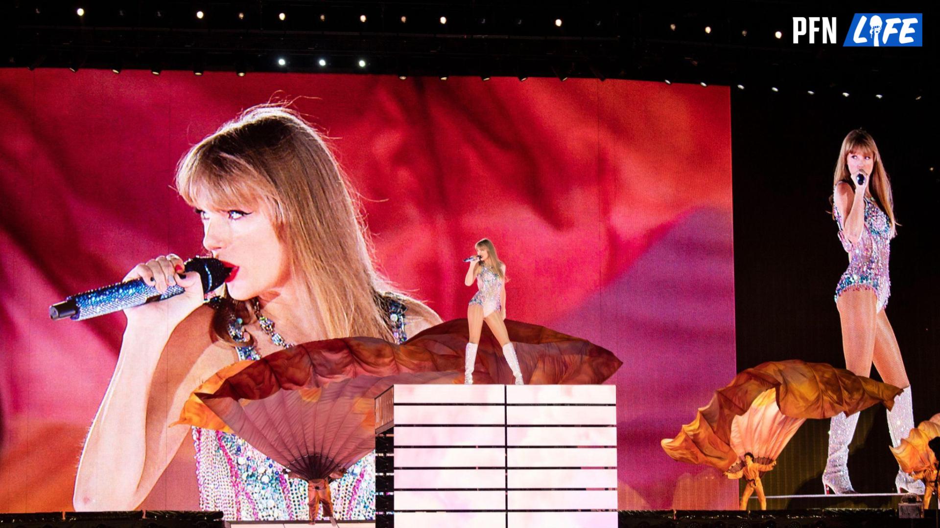 Taylor Swift performs at Nissan Stadium in Nashville, Tennessee,