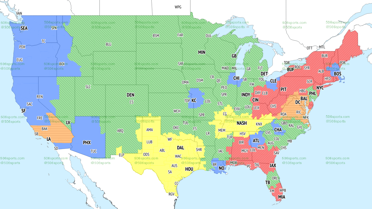 NFL Coverage Map Week 15 TV Schedule for FOX, CBS Broadcasts