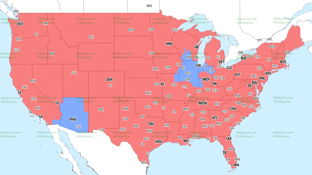 FOX Week 16 Late NFL Covergae Map