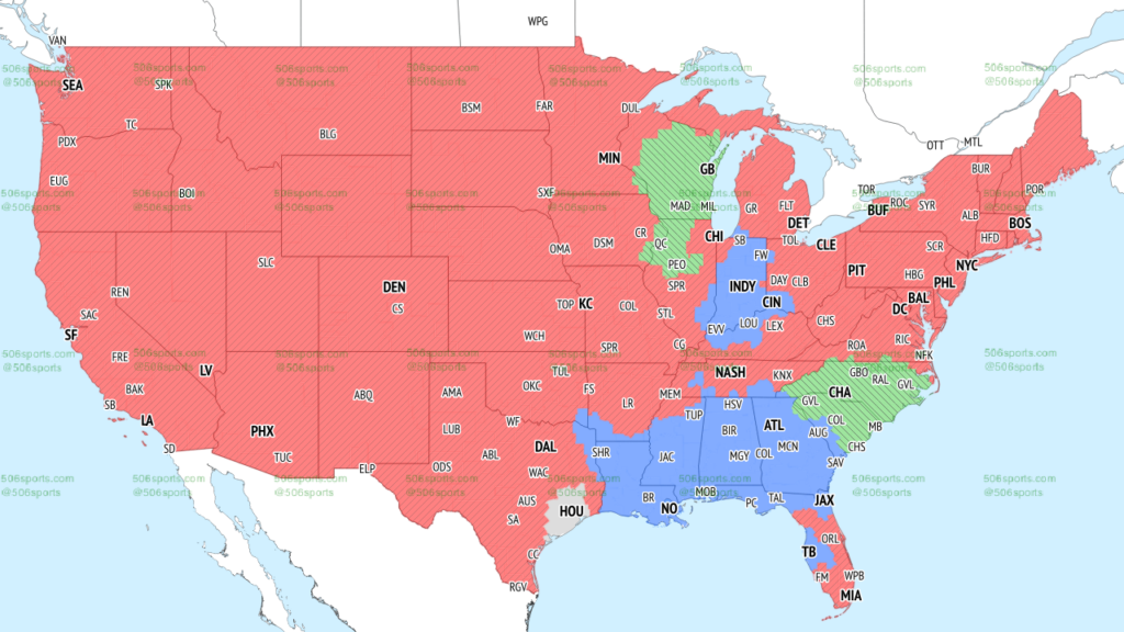 NFL Coverage Map Week 16 TV Schedule for FOX, CBS Broadcasts