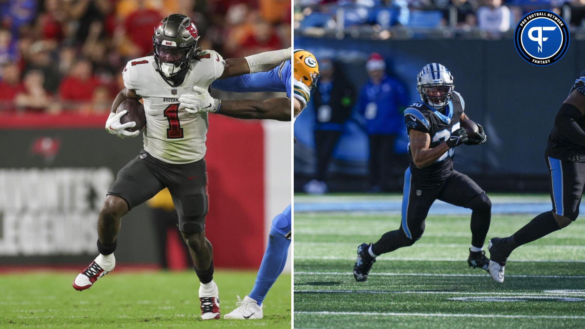 Rachaad White and Chuba Hubbard Start/Sit Week 18 Can the Buccaneers