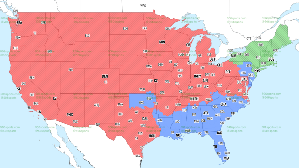 NFL Coverage Map Week 18 TV Schedule for FOX, CBS Broadcasts