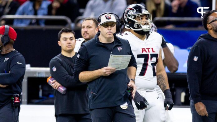 Falcons Head Coach Caught on Hot Mic Furious After Saints' Meaningless  Touchdown -- 'What the F*** You Do That For?'