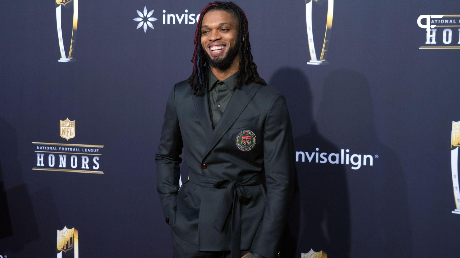 Buffalo Bills safety Damar Hamlin on the red carpet before the NFL Honors show at Resorts World Theatre.