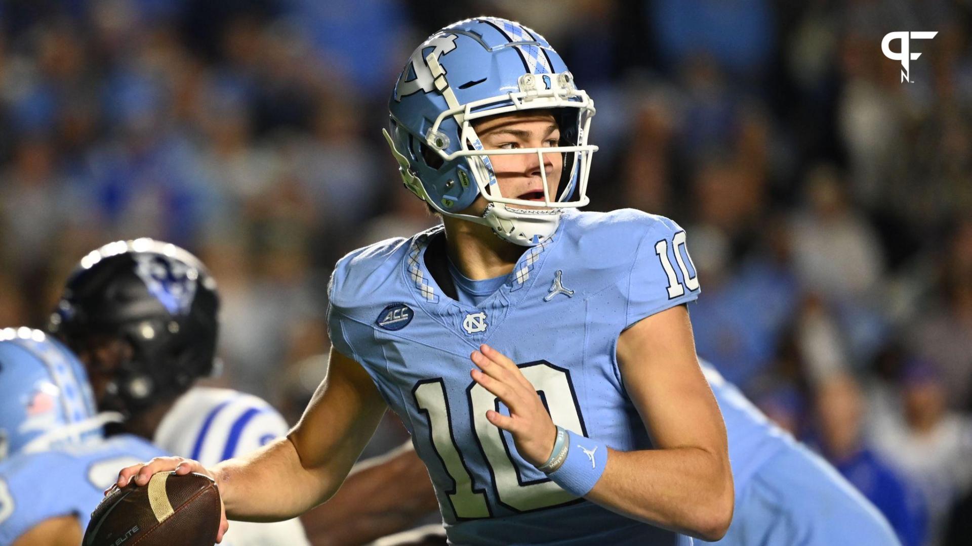 First-Round NFL Draft Prospect Drake Maye Goes Viral After Unreal 80 ...