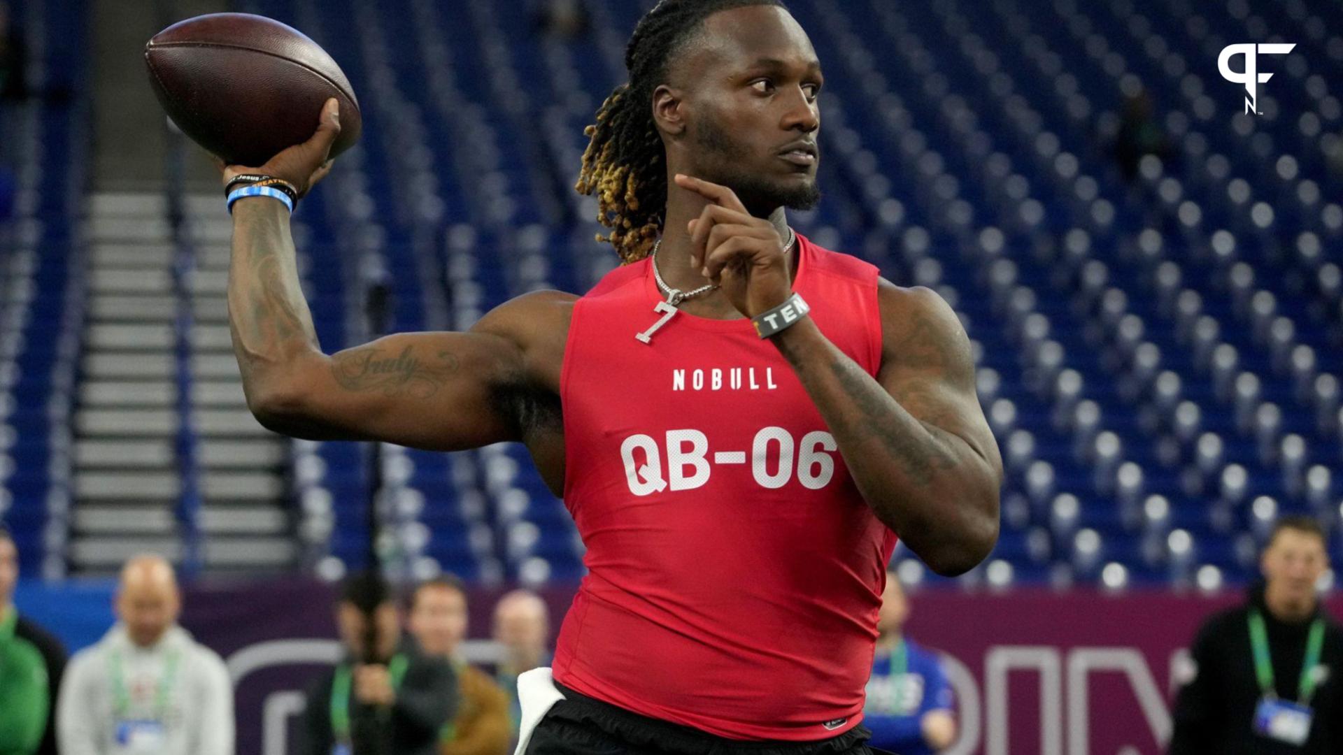 NFL World Reacts to Joe Milton Launching a 70Yard Pass at the Combine