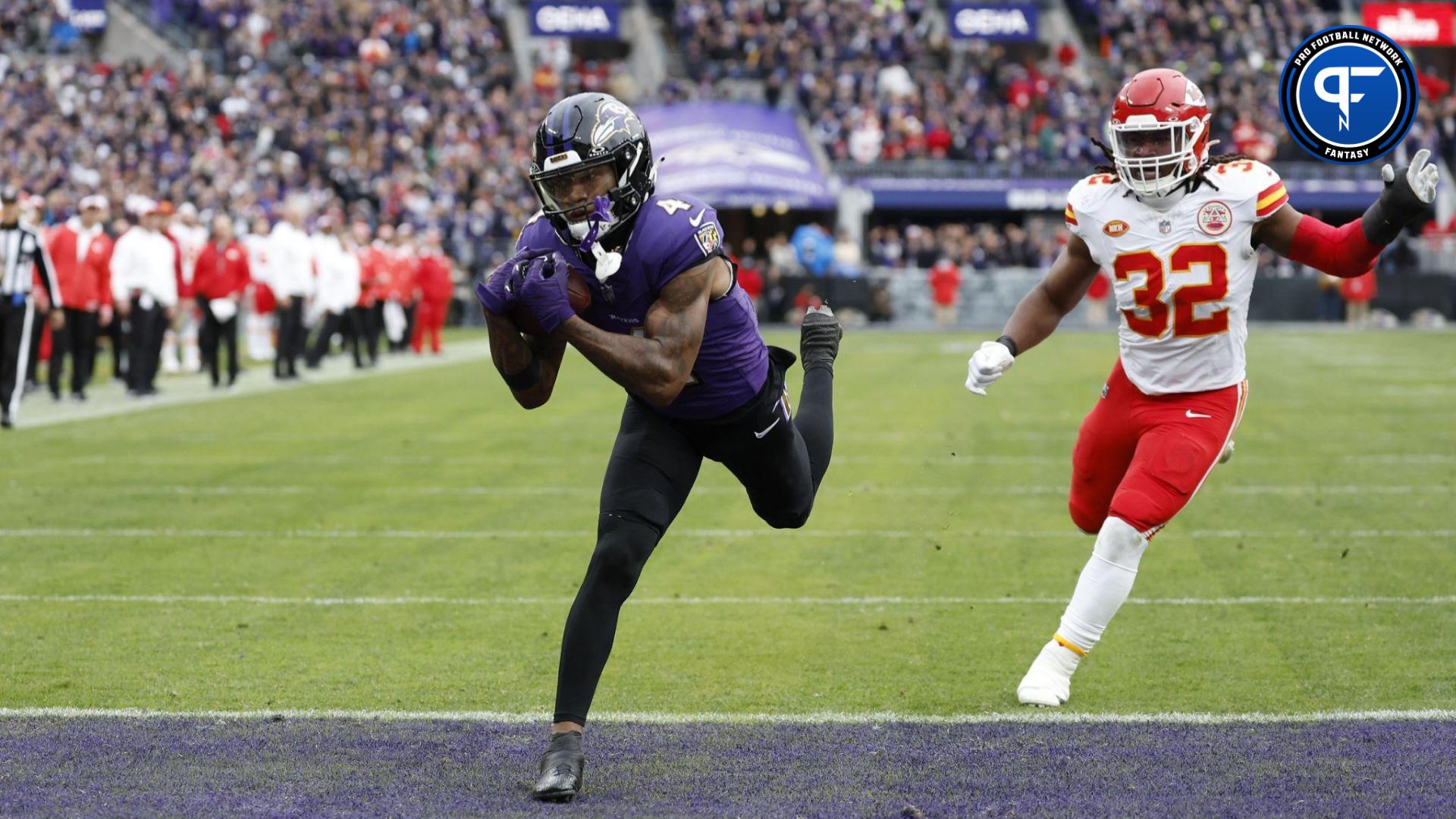 Zay Flowers’ Best Ball Fantasy Outlook The Ravens' WR1 Should Be Even