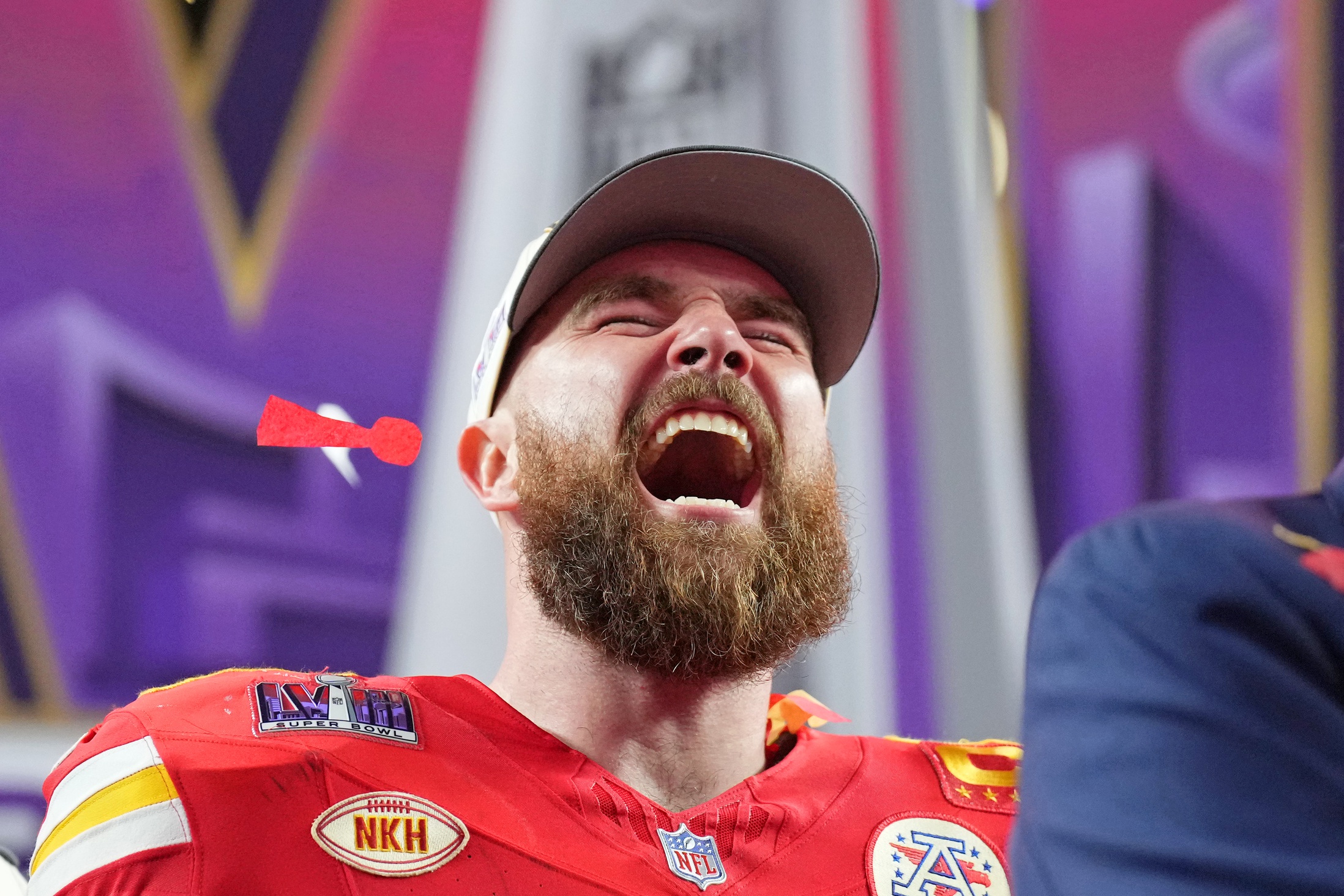 Travis Kelce Hilariously Chugs Beer Before Finally Receiving College ...