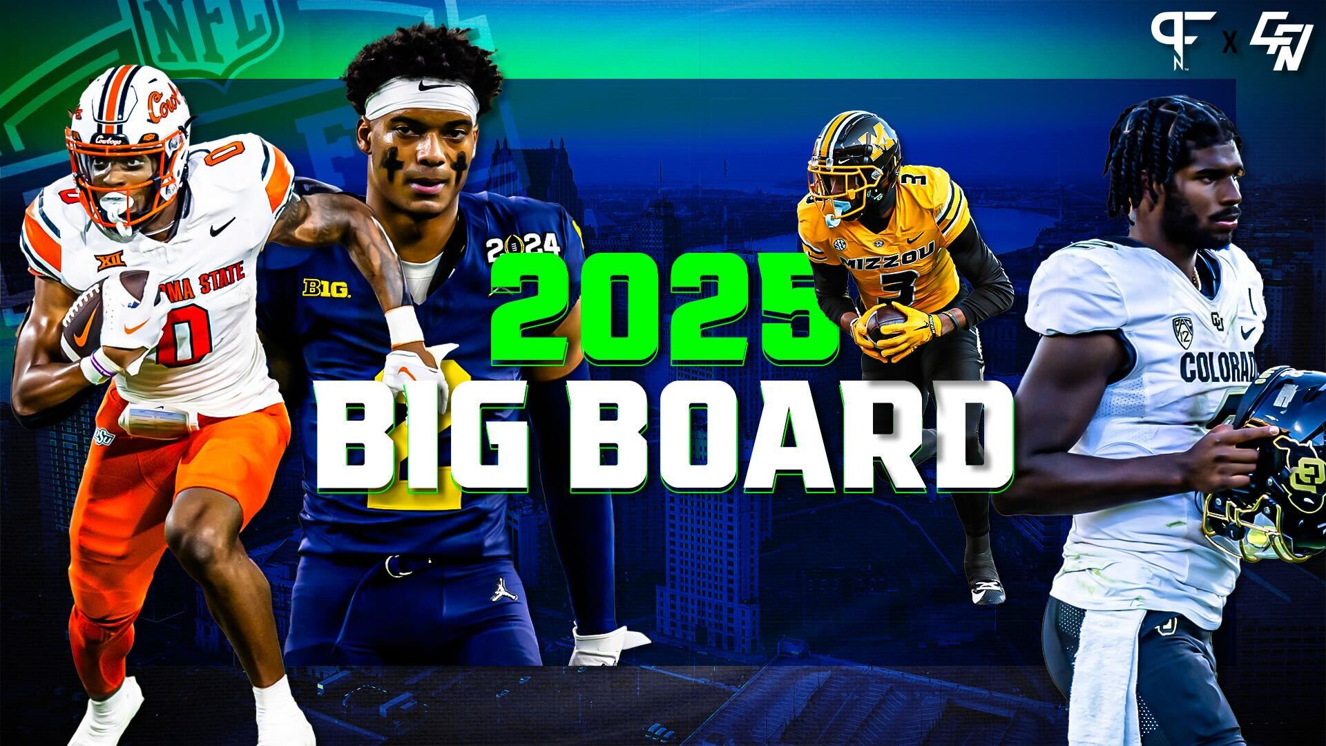 2025 NFL Draft Big Board Malaki Starks, Will Johnson, Travis Hunter