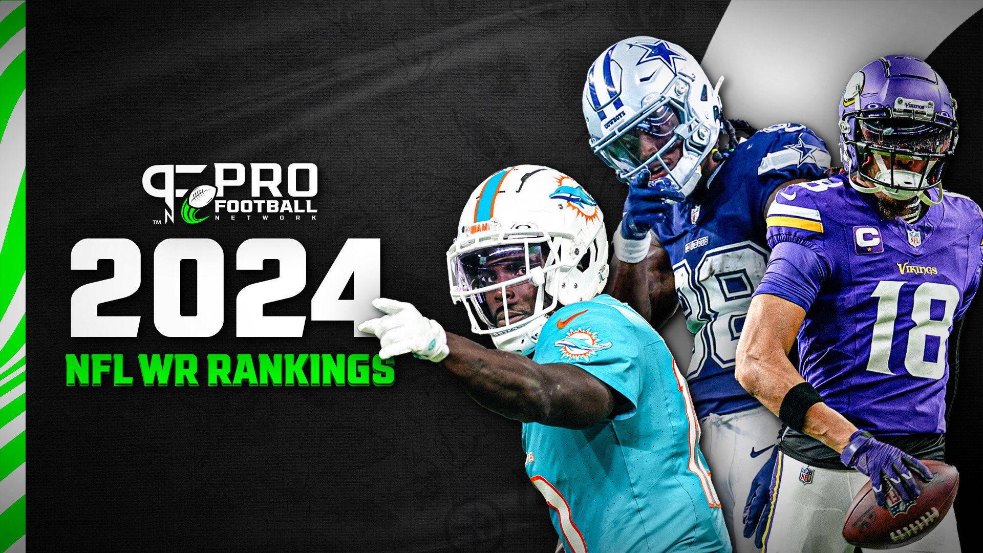 NFL WR Rankings 2024: Tyreek Hill at No. 2, Marvin Harrison Jr. Debuts Outside Top 25