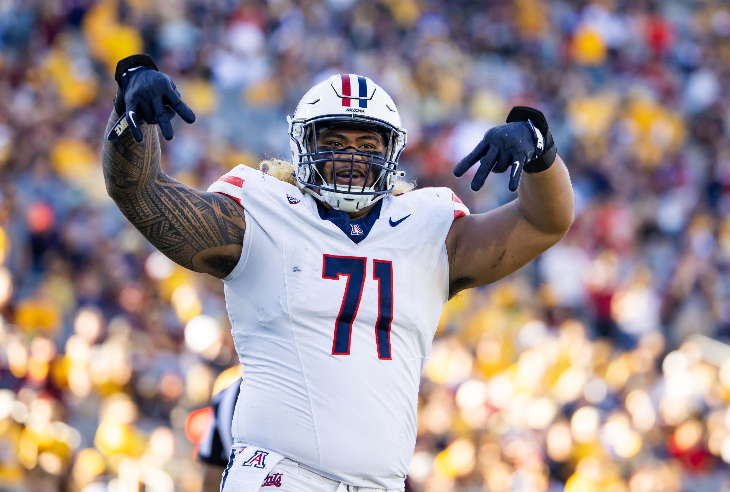 Jonah Savaiinaea's Draft Profile | Arizona, OT Scouting Report