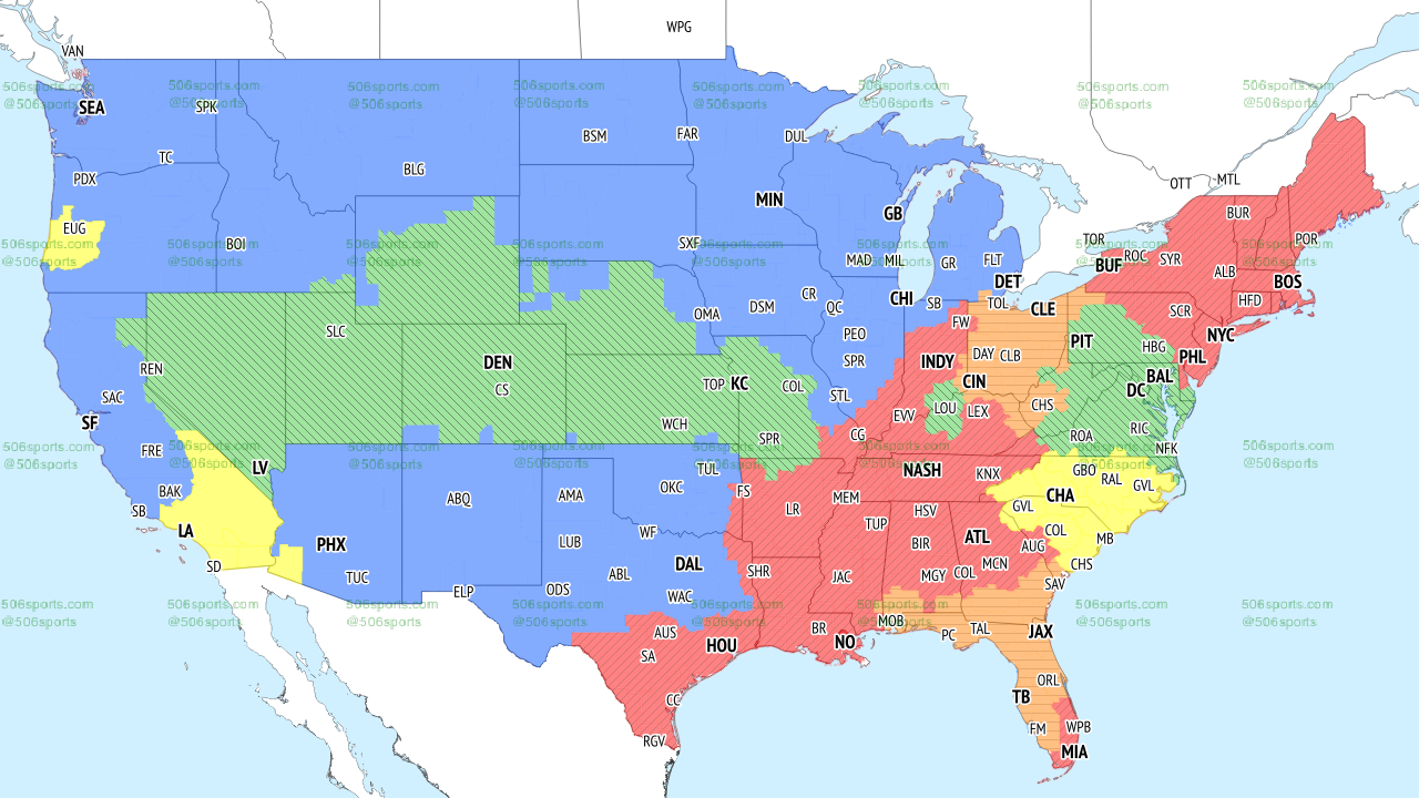 NFL Coverage Map Week 2 TV Schedule for FOX, CBS Broadcasts